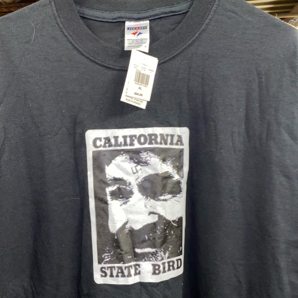 Vintage Charles Manson California State Bird tee NWT